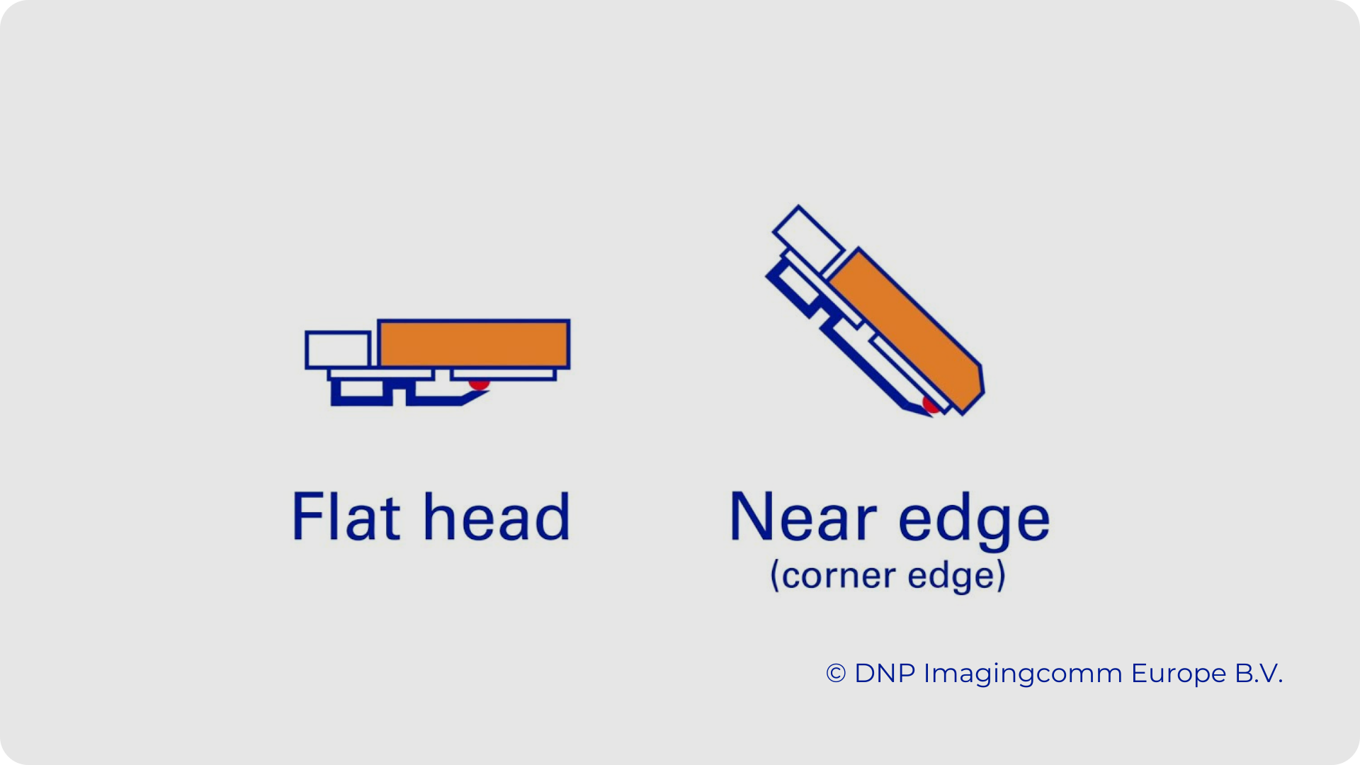 Thermal transfer ribbons for flat heads and for near-edge heads